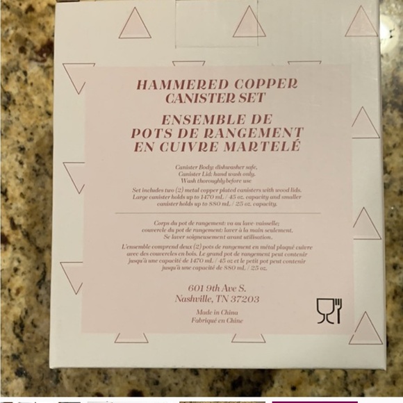 Uncommon James Copper and Wood Canister Set - Picture 4 of 6